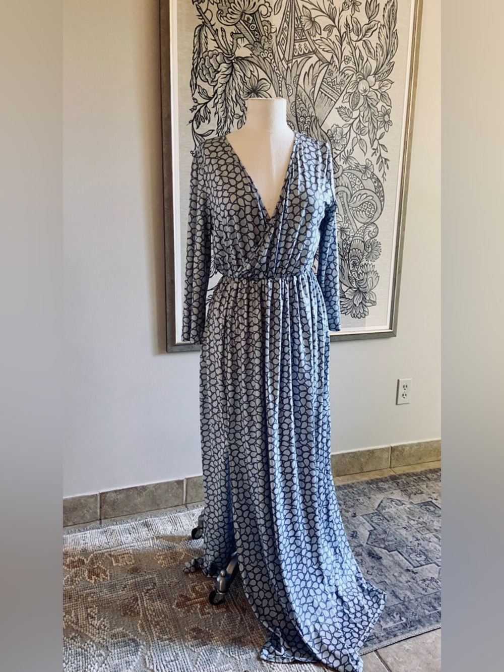 Flowy blue dress
